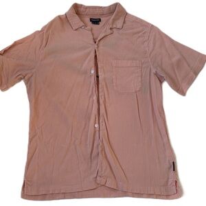 Zara Men's Light Pink Casual Button Down Shirt